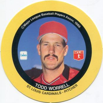 1989 Cadaco Discs - Back Variation #NNO Todd Worrell Front
