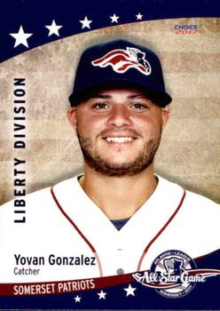 2017 Choice Atlantic League All-Stars #4 Yovan Gonzalez Front