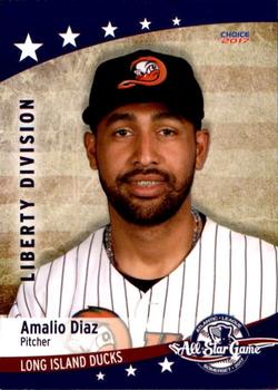 2017 Choice Atlantic League All-Stars #14 Amalio Diaz Front