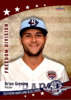 2017 Choice Atlantic League All-Stars #31 Brian Grening Front