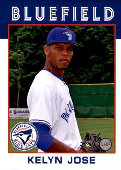 2016 Grandstand Bluefield Blue Jays #16 Kelyn Jose Front