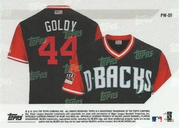 2018 Topps Now Players Weekend #PW-09 Paul Goldschmidt Back