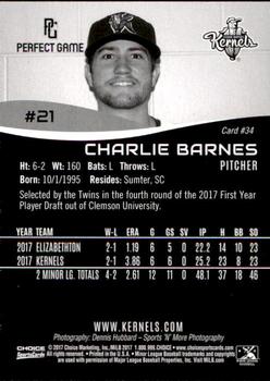 2017 Choice Cedar Rapids Kernels Update #34 Charlie Barnes Back