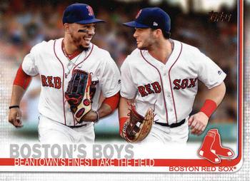 2019 Topps #28 Boston's Boys Front