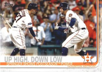 2019 Topps #447 Up High, Down Low Front