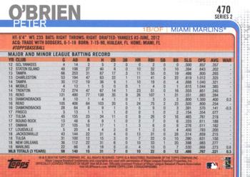 2019 Topps #470 Peter O'Brien Back