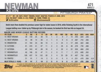 2019 Topps #471 Kevin Newman Back