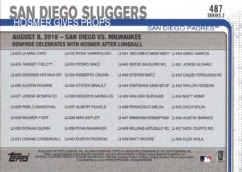 2019 Topps #487 San Diego Sluggers Back
