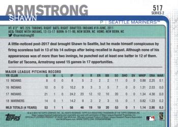 2019 Topps #517 Shawn Armstrong Back
