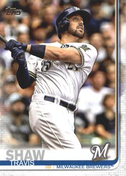 2019 Topps #676 Travis Shaw Front
