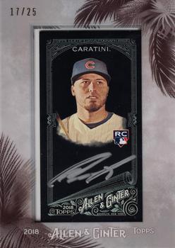2018 Topps Allen & Ginter X - Framed Mini Autographs Baseball #MA-VC Victor Caratini Front
