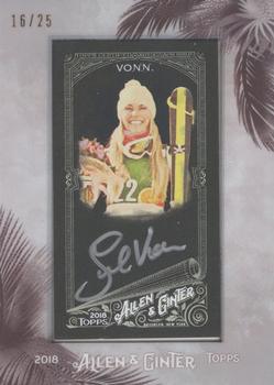 2018 Topps Allen & Ginter X - Framed Mini Autographs Non-Baseball #MA-LV Lindsey Vonn Front