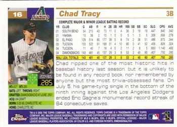 2005 Topps Chrome #16 Chad Tracy Back