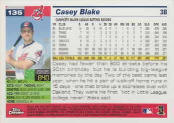 2005 Topps Chrome #135 Casey Blake Back