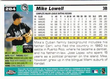2005 Topps Chrome #284 Mike Lowell Back