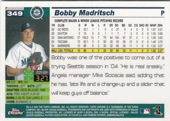 2005 Topps Chrome #349 Bobby Madritsch Back