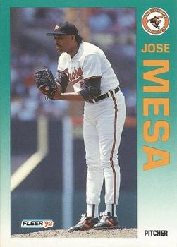 1992 Fleer #17 Jose Mesa Front