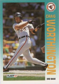 1992 Fleer #31 Craig Worthington Front