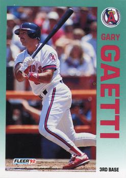 1992 Fleer #58 Gary Gaetti Front