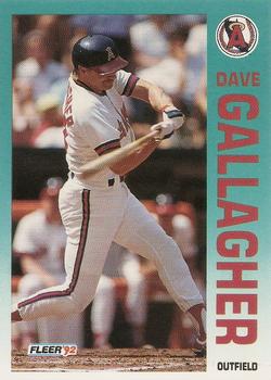 1992 Fleer #59 Dave Gallagher Front