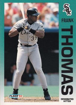 1992 Fleer #100 Frank Thomas Front
