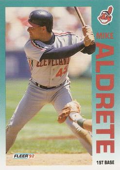 1992 Fleer #102 Mike Aldrete Front