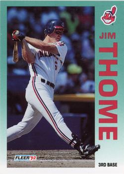 1992 Fleer #125 Jim Thome Front