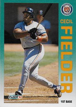 1992 Fleer #133 Cecil Fielder Front