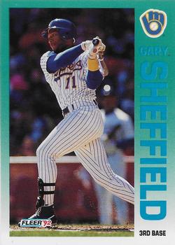 1992 Fleer #188 Gary Sheffield Front