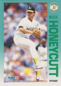 1992 Fleer #259 Rick Honeycutt Front