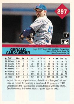 1992 Fleer #297 Gerald Alexander Back