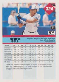 1992 Fleer #324 Derek Bell Back