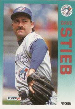 1992 Fleer #341 Dave Stieb Front