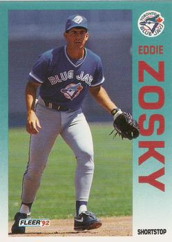1992 Fleer #348 Eddie Zosky Front