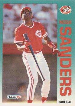 1992 Fleer #421 Reggie Sanders Front