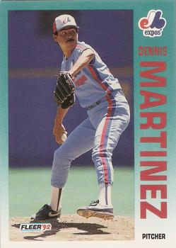 1992 Fleer #486 Dennis Martinez Front