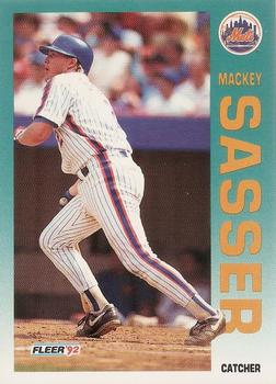 1992 Fleer #515 Mackey Sasser Front