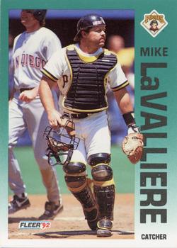 1992 Fleer #558 Mike LaValliere Front