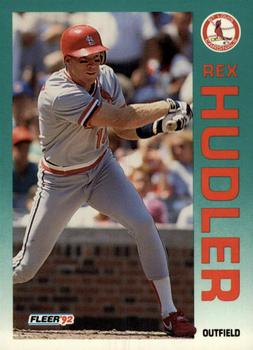 1992 Fleer #581 Rex Hudler Front