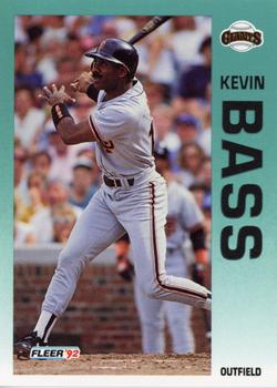 1992 Fleer #626 Kevin Bass Front