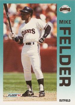 1992 Fleer #635 Mike Felder Front