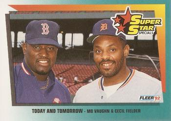 1992 Fleer #705 Today and Tomorrow (Mo Vaughn / Cecil Fielder) Front