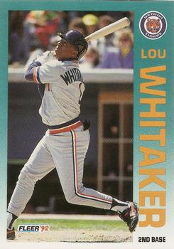 1992 Fleer #149 Lou Whitaker Front