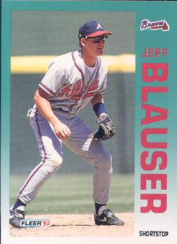 1992 Fleer #353 Jeff Blauser Front