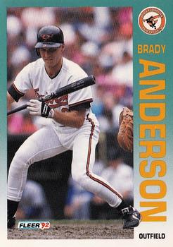 1992 Fleer #1 Brady Anderson Front