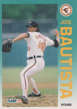 1992 Fleer #2 Jose Bautista Front