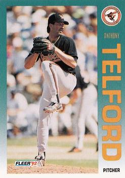 1992 Fleer #29 Anthony Telford Front