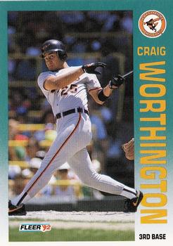 1992 Fleer #31 Craig Worthington Front