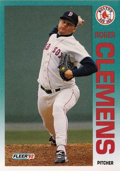 1992 Fleer #37 Roger Clemens Front