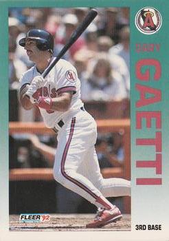 1992 Fleer #58 Gary Gaetti Front